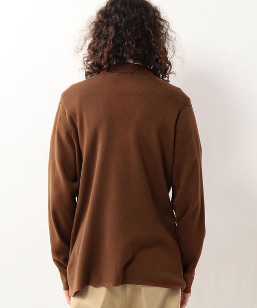 UNITED ARROWS(ユナイテッドアローズ)の「USET コットン ハイゲージ ニット ジャケット◆(テーラードジャケット・メンズ・グレー/ブラウン/ネイビー・MEDIUM/SMALL/X-LARGE/LARGE)」の4枚目の写真