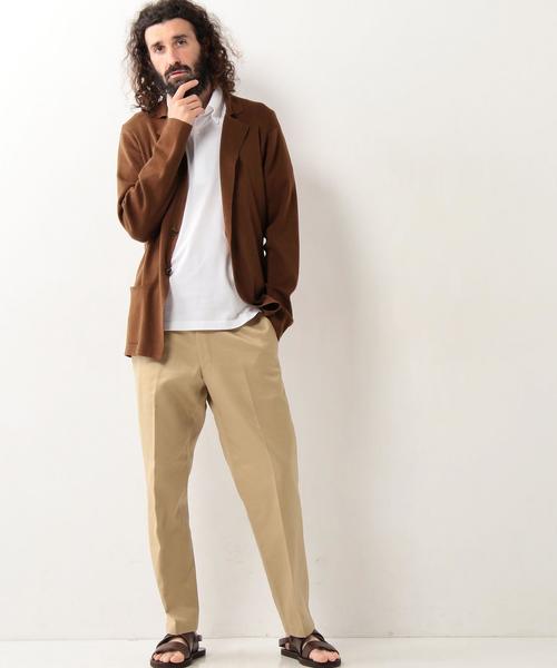 UNITED ARROWS(ユナイテッドアローズ)の「USET コットン ハイゲージ ニット ジャケット◆(テーラードジャケット・メンズ・グレー/ブラウン/ネイビー・MEDIUM/SMALL/X-LARGE/LARGE)」の7枚目の写真