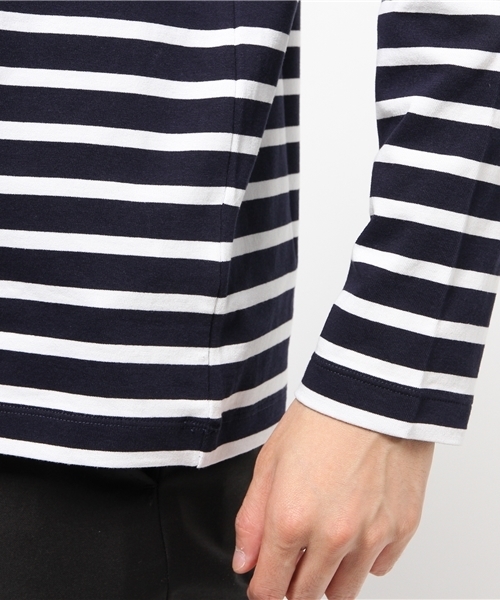 BLACK LABEL CRESTBRIDGE(ブラックレーベル・クレストブリッジ)の「マリンボーダー ロンT(Tシャツ/カットソー・メンズ・オフホワイト/ブルー/ネイビー/イエロー/レッド・2/3/4)」の9枚目の写真