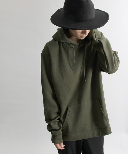 WEGO(ウィゴー)の「WEGO/カラー起毛ビッグシルエットプルパーカー(パーカー・メンズ・ブラック/ホワイト/杢グレー/キャメル/ピンク/カーキ/ブルー/レッド/イエロー・SMALL/MEDIUM/LARGE)」の5枚目の写真