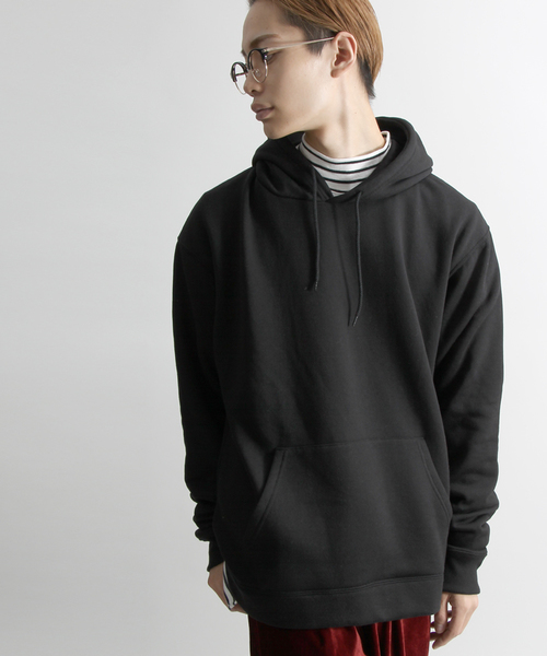 WEGO(ウィゴー)の「WEGO/カラー起毛ビッグシルエットプルパーカー(パーカー・メンズ・ブラック/ホワイト/杢グレー/キャメル/ピンク/カーキ/ブルー/レッド/イエロー・SMALL/MEDIUM/LARGE)」の3枚目の写真