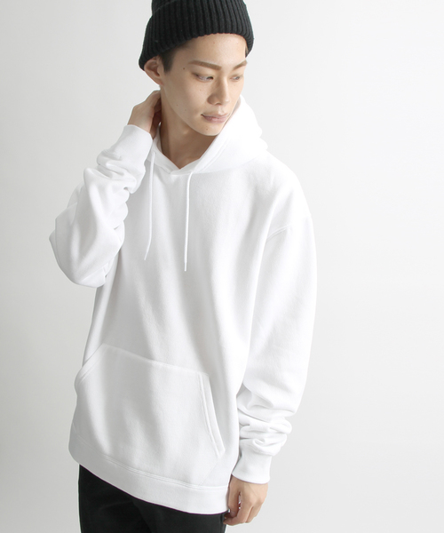 WEGO(ウィゴー)の「WEGO/カラー起毛ビッグシルエットプルパーカー(パーカー・メンズ・ブラック/ホワイト/杢グレー/キャメル/ピンク/カーキ/ブルー/レッド/イエロー・SMALL/MEDIUM/LARGE)」の17枚目の写真