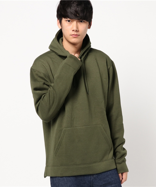 WEGO(ウィゴー)の「WEGO/カラー起毛ビッグシルエットプルパーカー(パーカー・メンズ・ブラック/ホワイト/杢グレー/キャメル/ピンク/カーキ/ブルー/レッド/イエロー・SMALL/MEDIUM/LARGE)」の22枚目の写真