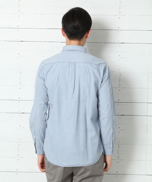 GLOBAL WORK(グローバルワーク)の「デニムシャツ長袖/734080(シャツ/ブラウス・メンズ・ブルー系その他/ネイビー/ブルー/ライトブルー・X-LARGE/SMALL/LARGE/MEDIUM)」の8枚目の写真