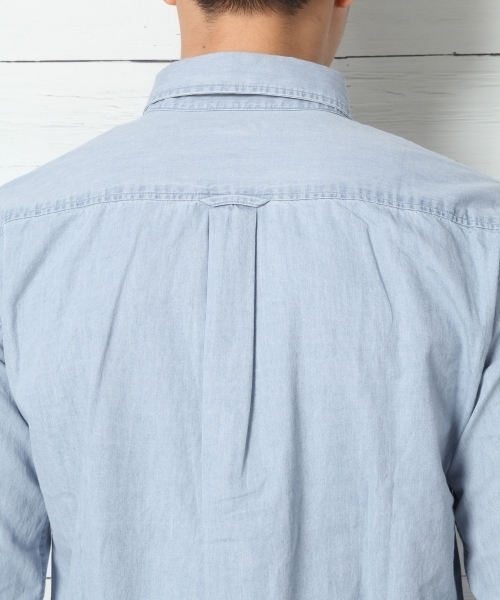 GLOBAL WORK(グローバルワーク)の「デニムシャツ長袖/734080(シャツ/ブラウス・メンズ・ブルー系その他/ネイビー/ブルー/ライトブルー・X-LARGE/SMALL/LARGE/MEDIUM)」の14枚目の写真