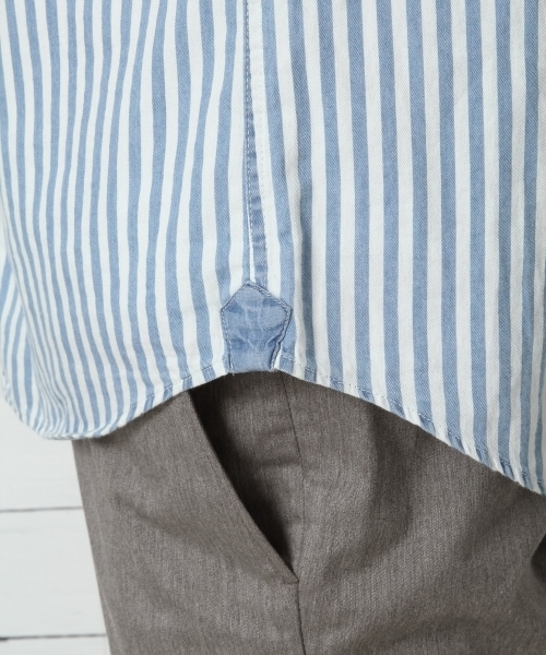 GLOBAL WORK(グローバルワーク)の「デニムシャツ長袖/734080(シャツ/ブラウス・メンズ・ブルー系その他/ネイビー/ブルー/ライトブルー・X-LARGE/SMALL/LARGE/MEDIUM)」の15枚目の写真