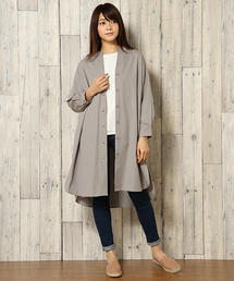 LBC | 【先行予約】ポプリン前開きワンピース(ワンピース)