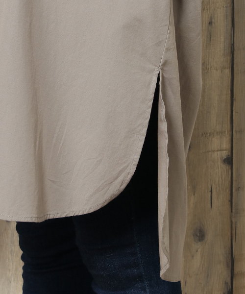 LBC（エルビーシー）の「ポプリン前開きワンピース（ワンピース・レディース・グレー/オリーブ・L/M）」の11枚目の写真