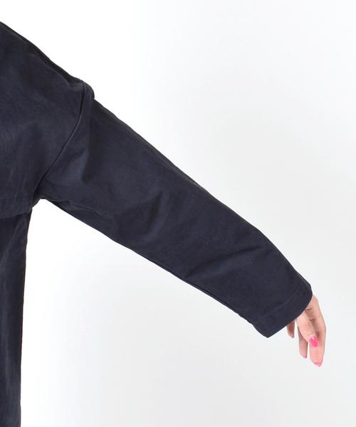 SHIPS Days（シップスデイズ）の「SHIPS Days: ノーカラー コート◇（ノーカラージャケット・レディース・オリーブ/ベージュ/ネイビー・ONE SIZE）」の9枚目の写真