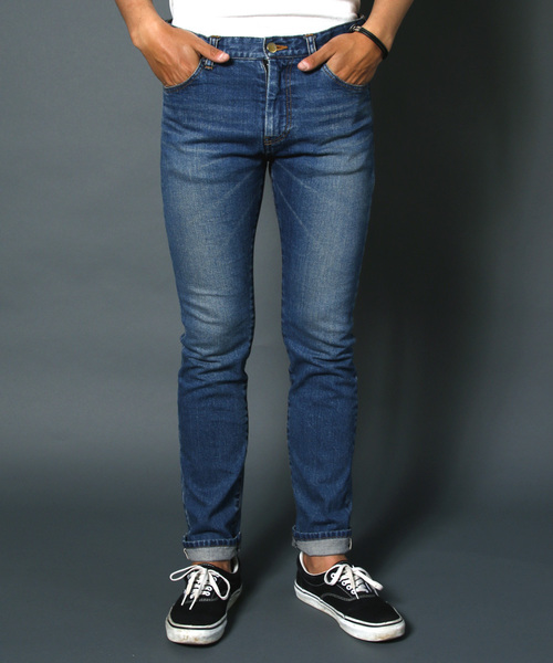 Magine(マージン)の「NO.35 STRETCH SLIM STRIGHT SELVAGE VINTAGE DENIM:NO.35 ストレッチスリムストレート セルビッチデニム(デニムパンツ・メンズ・インディゴブルー・44/46/48)」の8枚目の写真