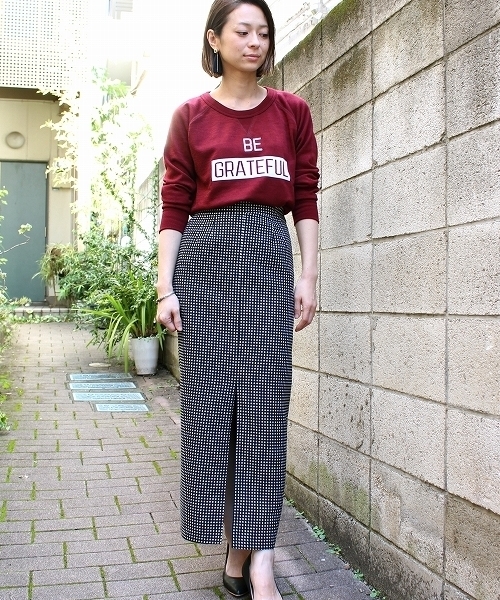 ottilie(オティーリエ)の「ドット柄タイトスカート(スカート・レディース・ブラック/ネイビー・FREE)」の20枚目の写真