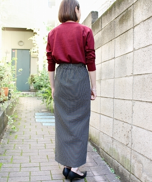ottilie(オティーリエ)の「ドット柄タイトスカート(スカート・レディース・ブラック/ネイビー・FREE)」の18枚目の写真
