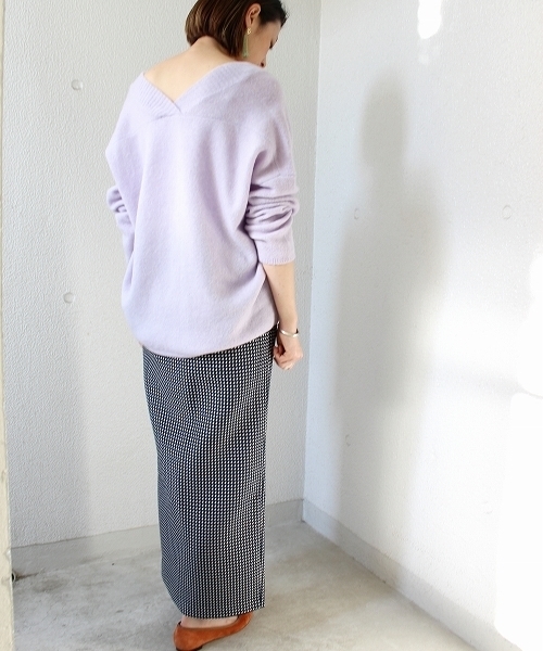 ottilie(オティーリエ)の「ドット柄タイトスカート(スカート・レディース・ブラック/ネイビー・FREE)」の14枚目の写真