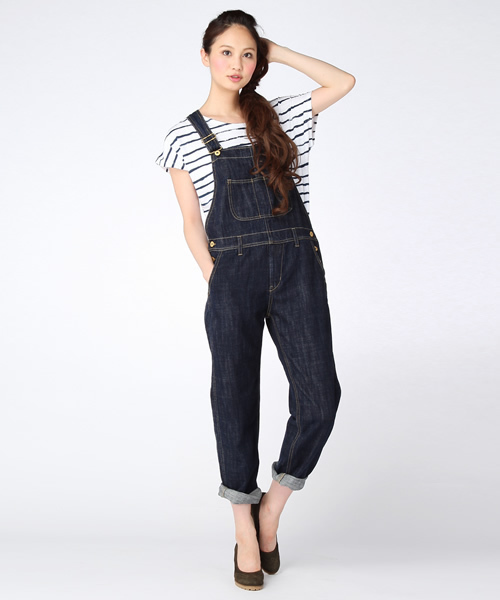 CIAOPANIC TYPY（チャオパニックティピー）の「甘織りデニムサロペット（サロペット/オーバーオール・レディース・インディゴブルー/ネイビー/ブルー・FREE）」の3枚目の写真