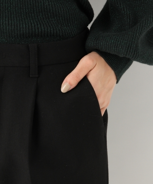A part by(アパートバイ)の「【おウチで洗える】Wコンテーパードパンツ 771292 (その他パンツ・レディース・ブラック/グレー/グリーン/ホワイト・LARGE/MEDIUM/SMALL)」の14枚目の写真
