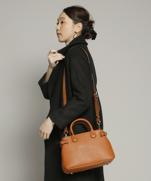 PLAIN CLOTHING（プレーンクロージング）の「サイドベルト2wayバッグ【PLAIN CLOTHING】（ショルダーバッグ・レディース・ブラック/キャメル/グレー・FREE）」の22枚目の写真