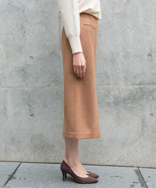 RIVE DROITE(リヴドロワ)の「カルゼロングタイトスカート(スカート・レディース・ブラック/キャメル・36/38)」の4枚目の写真