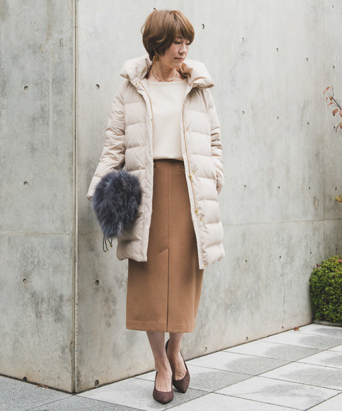 RIVE DROITE(リヴドロワ)の「カルゼロングタイトスカート(スカート・レディース・ブラック/キャメル・36/38)」の9枚目の写真