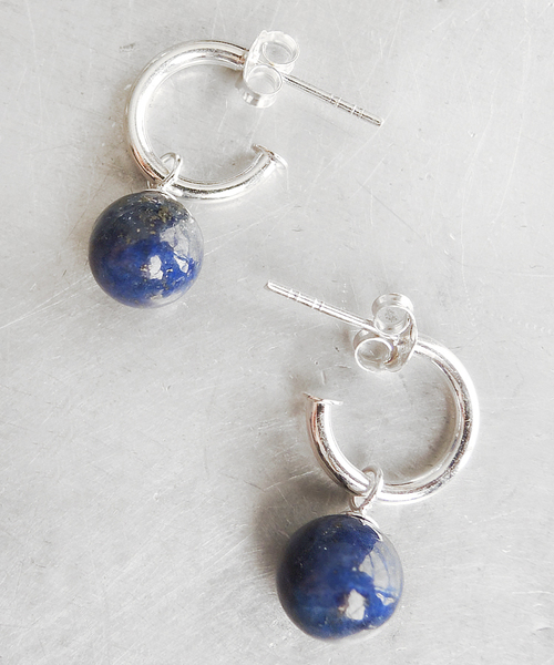 TONE SELECT GOODS(トーンセレクトグッズ)の「【925 SILVER ACC】ラウンドストーンスイングピアスSV925(OG)(ピアス(両耳用)・レディース・その他/その他1/その他2/ターコイズブルー/その他3/その他4/その他5/その他6/その他7・FREE)」の5枚目の写真