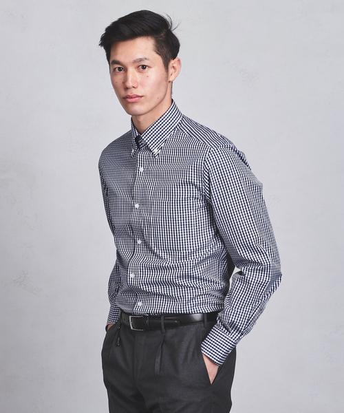 UNITED ARROWS(ユナイテッドアローズ)の「UADB ギンガムチェック BD シャツ(シャツ/ブラウス・メンズ・ネイビー・42cm/38cm/41cm/39cm/37cm/40cm/36cm/43cm)」の9枚目の写真