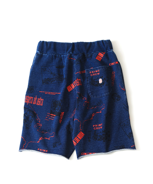 BILLIONAIRE BOYS CLUB(ビリオネア・ボーイズ・クラブ)の「BILLIONAIRE BOYS CLUB HEADLINE PRINT SHORTS 18SPRING(その他パンツ・メンズ・インディゴブルー・LARGE/MEDIUM/SMALL)」の9枚目の写真