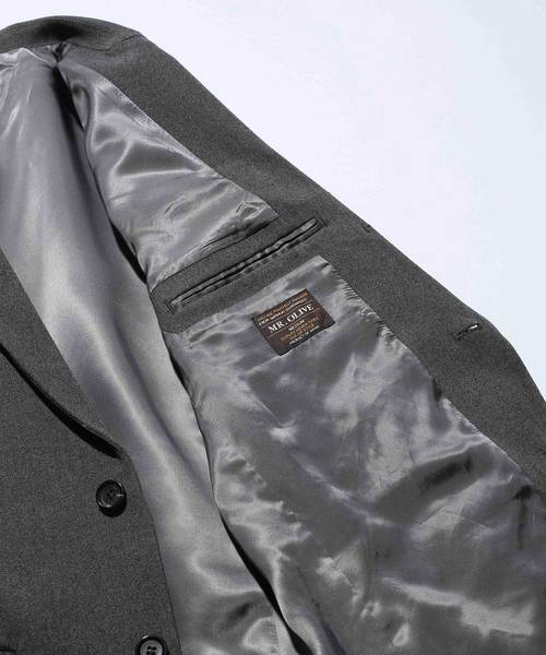 MR.OLIVE（ミスターオリーブ）の「THERMO LITE STRETCH TWILL / ROLLING DOWN 3B NOTCHED LAPEL JACKET（テーラードジャケット・メンズ・チャコールグレー/ブラック/ブラウン・SMALL/MEDIUM/LARGE）」の9枚目の写真