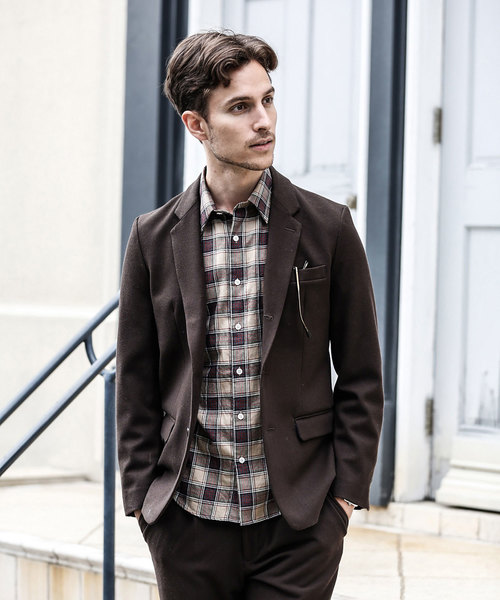 MR.OLIVE（ミスターオリーブ）の「THERMO LITE STRETCH TWILL / ROLLING DOWN 3B NOTCHED LAPEL JACKET（テーラードジャケット・メンズ・チャコールグレー/ブラック/ブラウン・SMALL/MEDIUM/LARGE）」の17枚目の写真