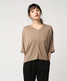 AMERICAN HOLIC | Vネックドルマンプルオーバー(Tシャツ/カットソー)