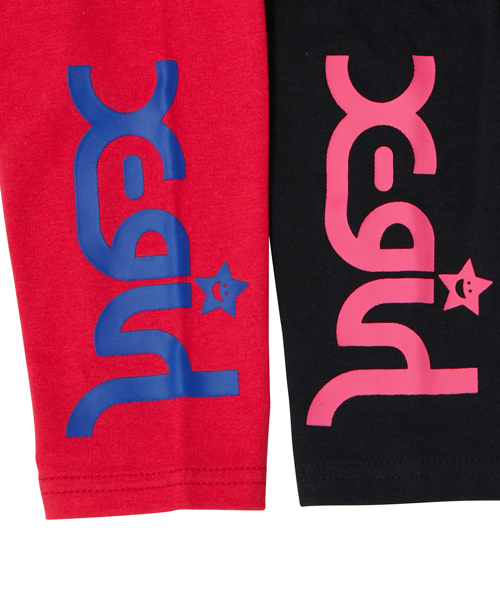 X-girl Stages(エックスガールステージス)の「BASIC LONG LEGGINGS (12M~3T)(レギンス/スパッツ・キッズ・ブラック/レッド/ピンク/ネイビー・6M/12M/2T/3T)」の6枚目の写真