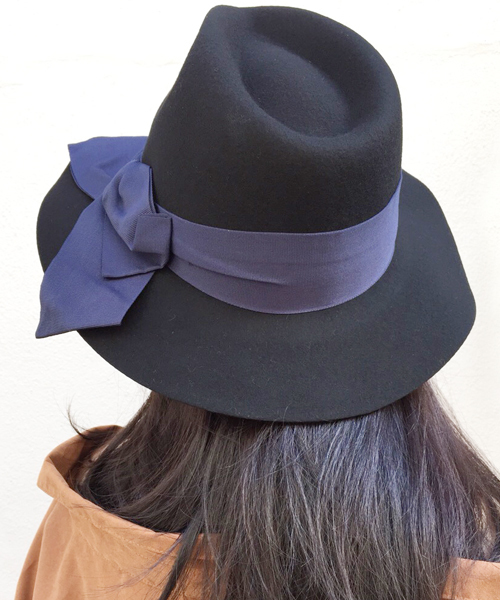 ♡まま♡celford リボン付きつば広ブレードハット any FAM｜後ろ割れ リボン ブレード ハット | Rakuten Fashion