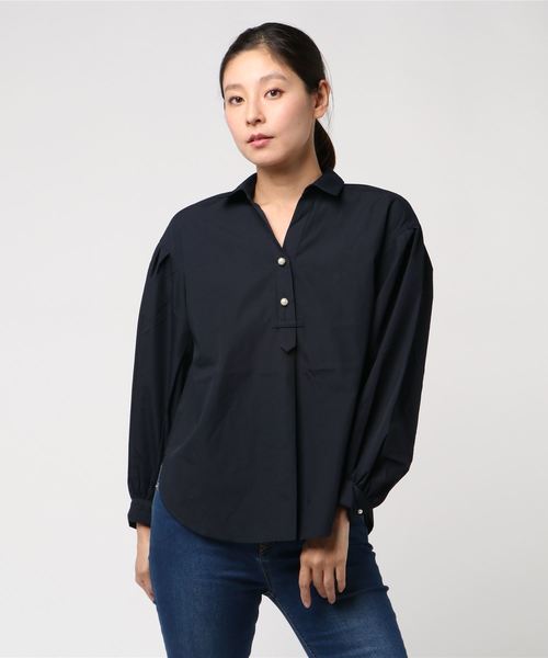 AMERICAN HOLIC(アメリカンホリック)の「パールボタンスキッパーシャツ*(シャツ/ブラウス・レディース・ネイビー/その他5/その他8/ベージュ系その他4・FREE)」の7枚目の写真