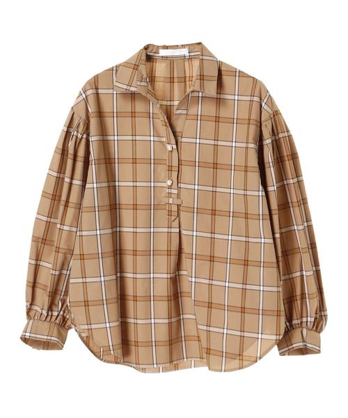 AMERICAN HOLIC(アメリカンホリック)の「パールボタンスキッパーシャツ*(シャツ/ブラウス・レディース・ネイビー/その他5/その他8/ベージュ系その他4・FREE)」の10枚目の写真