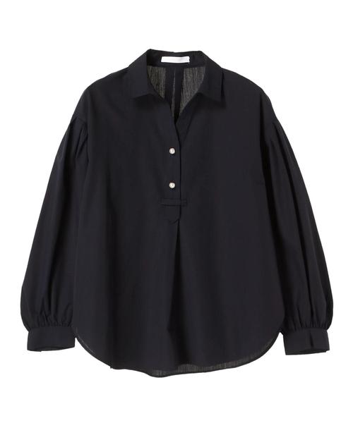 AMERICAN HOLIC(アメリカンホリック)の「パールボタンスキッパーシャツ*(シャツ/ブラウス・レディース・ネイビー/その他5/その他8/ベージュ系その他4・FREE)」の5枚目の写真