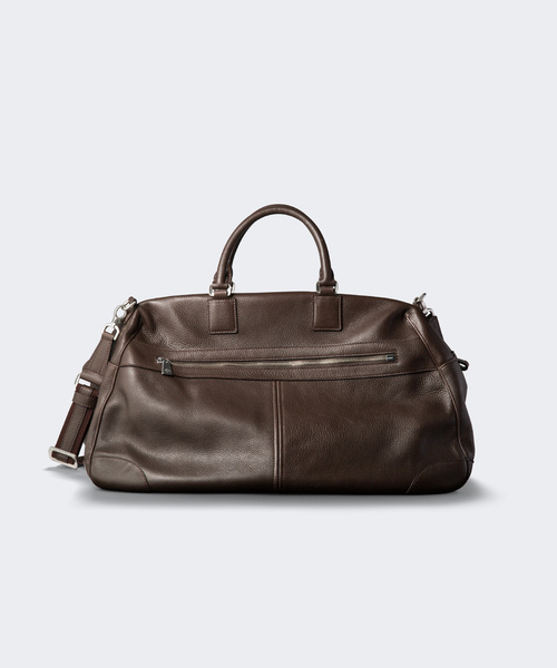 aniary（アニアリ）の「ボストンバッグ（シュリンクレザー）（ボストンバッグ・メンズ・ブラック/ダークブラウン/ネイビー/チャコールグレー/グレー・FREE）」の5枚目の写真