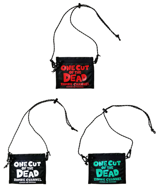MEDICOM TOY LIFE ENTERTAINMENT(メディコムトイライフエンターテイメント)の「2 WAY POUCH “カメラを止めるな!”(ボディバッグ/ウエストポーチ・メンズ・ブラック×ホワイト/ブラック×レッド/ブラック×グリーン・FREE)」の4枚目の写真