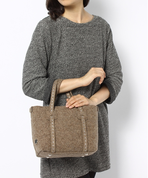 Soareak(ソアリーク)の「【bonfanti】 トートバッグ(トートバッグ・レディース・ベージュ/ネイビー・FREE)」の3枚目の写真