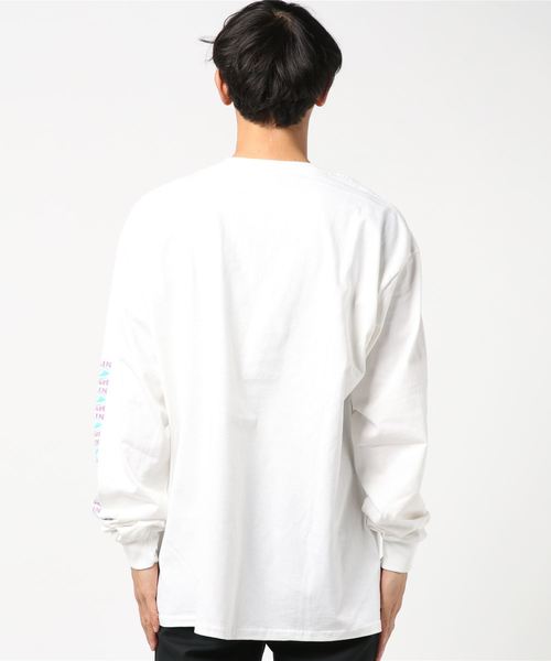 TOY MACHINE(トイ マシーン)の「【toy machine / トイマシーン】TAPE LOGO PRINT LONG SLEEVE TEE(Tシャツ/カットソー・メンズ・ホワイト/ブラック・S/M/L/XL)」の4枚目の写真