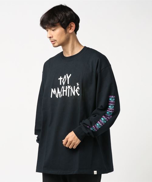 TOY MACHINE(トイ マシーン)の「【toy machine / トイマシーン】TAPE LOGO PRINT LONG SLEEVE TEE(Tシャツ/カットソー・メンズ・ホワイト/ブラック・S/M/L/XL)」の7枚目の写真