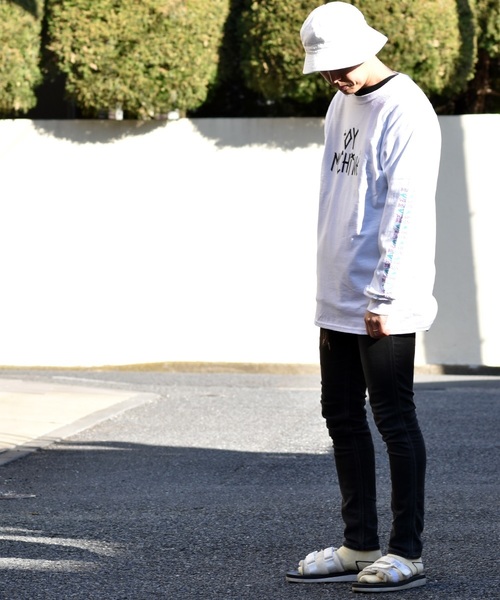 TOY MACHINE(トイ マシーン)の「【toy machine / トイマシーン】TAPE LOGO PRINT LONG SLEEVE TEE(Tシャツ/カットソー・メンズ・ホワイト/ブラック・S/M/L/XL)」の5枚目の写真