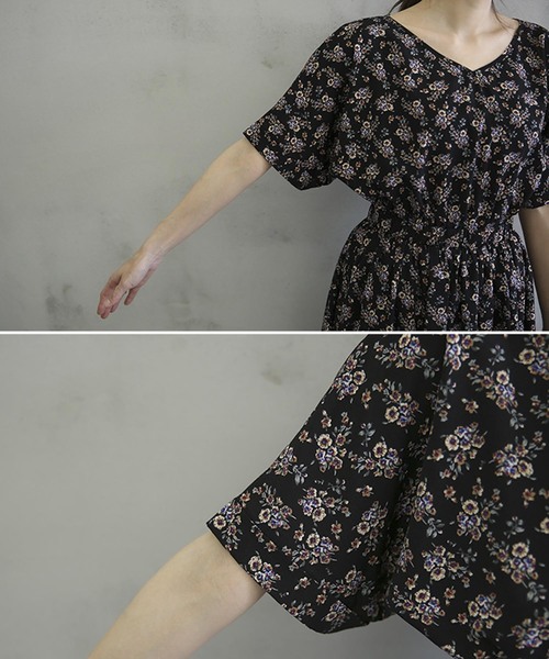 select MOCA（セレクトモカ）の「花柄ワンピース（ワンピース・レディース・アイボリー/ブラウン/ブラック・FREE）」の19枚目の写真