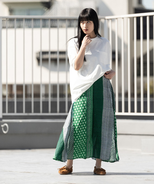 CAL O LINE(キャルオーライン)の「CAL O LINE/キャルオーライン SOLID COLOR POCKET T-SHIRT(Tシャツ/カットソー・メンズ・ブルー/ピンク/ブラック/ホワイト/ブラウン/オリーブ/スモークピンク/ダークオレンジ/ミント/バイオレット・M/L/XL)」の13枚目の写真