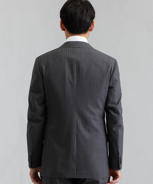 green label relaxing（グリーンレーベルリラクシング）の「[ストローナ] STRONA チョークストライプ 3ボタン BND NT HP- ジャケット（スーツジャケット・メンズ・ネイビー/グレー・46/50/44/48/52/42）」の10枚目の写真