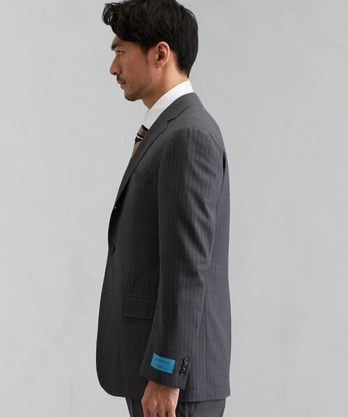 green label relaxing（グリーンレーベルリラクシング）の「[ストローナ] STRONA チョークストライプ 3ボタン BND NT HP- ジャケット（スーツジャケット・メンズ・ネイビー/グレー・46/50/44/48/52/42）」の8枚目の写真