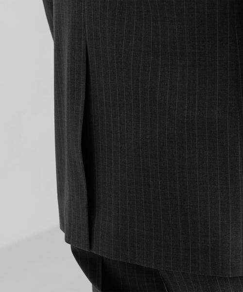 green label relaxing（グリーンレーベルリラクシング）の「[ストローナ] STRONA チョークストライプ 3ボタン BND NT HP- ジャケット（スーツジャケット・メンズ・ネイビー/グレー・46/50/44/48/52/42）」の11枚目の写真