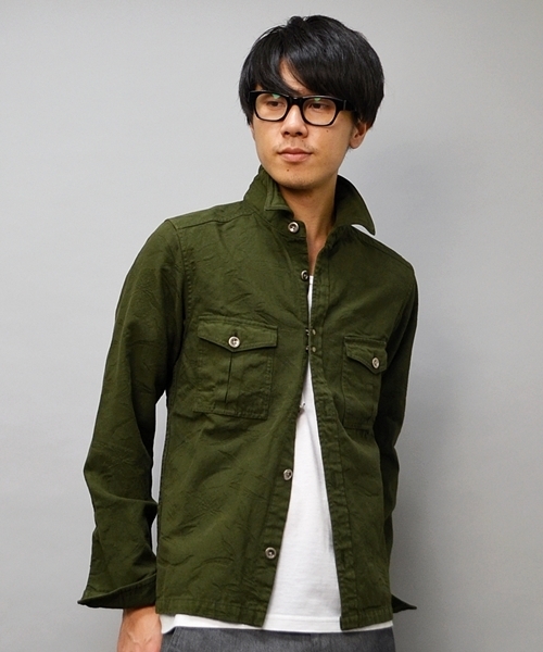 SHIPS JET BLUE(シップスジェットブルー)の「★★JB: トロピカルパターン/BDUシャツ■(シャツ/ブラウス・メンズ・オリーブ/ネイビー/イエロー・X-LARGE/LARGE/SMALL/MEDIUM)」の6枚目の写真