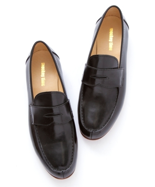 MONKEY TIME（モンキータイム）の「MT∴ カーフ ペニーローファー◆（パンプス・メンズ・ホワイト/ブラック・43/41/44/42）」の2枚目の写真