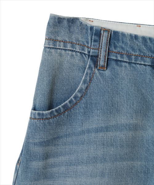 CLANE（クラネ）の「H/W COCOON BUGGY P/T（デニムパンツ・レディース・ブルー/ホワイト・25/26/24）」の8枚目の写真