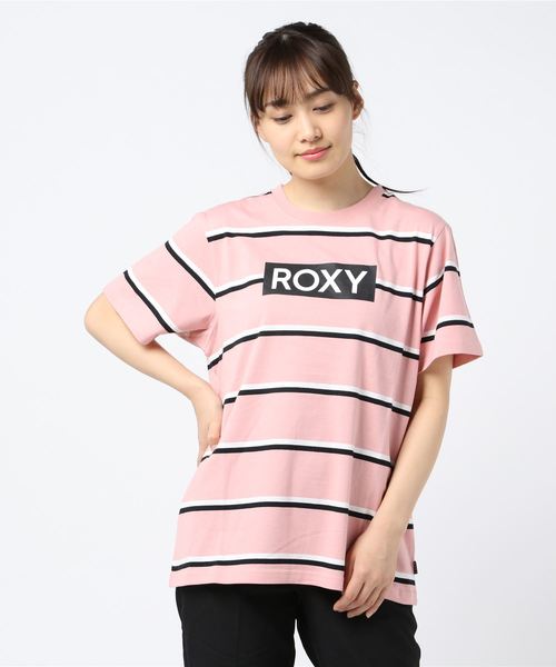ROXY(ロキシー)の「半袖Tシャツ ROXY RST191181(Tシャツ/カットソー・レディース・ベージュ/ブルー/ベビーピンク・M/L)」の1枚目の写真