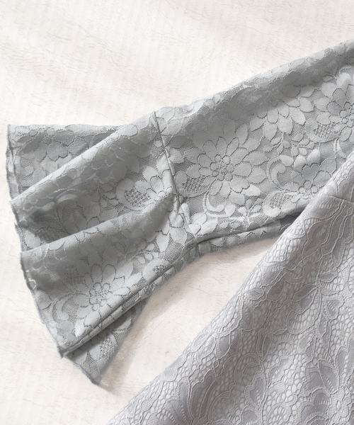 Lace Ladies(レースレディース)の「ドロップドカフスタイプ刺繍レースワンピース・ドレス(ドレス・レディース・ブラック/グレー/ネイビー・L/M/S/XL/XXL)」の13枚目の写真