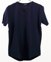 ワッフル Ｖネック Ｔシャツ